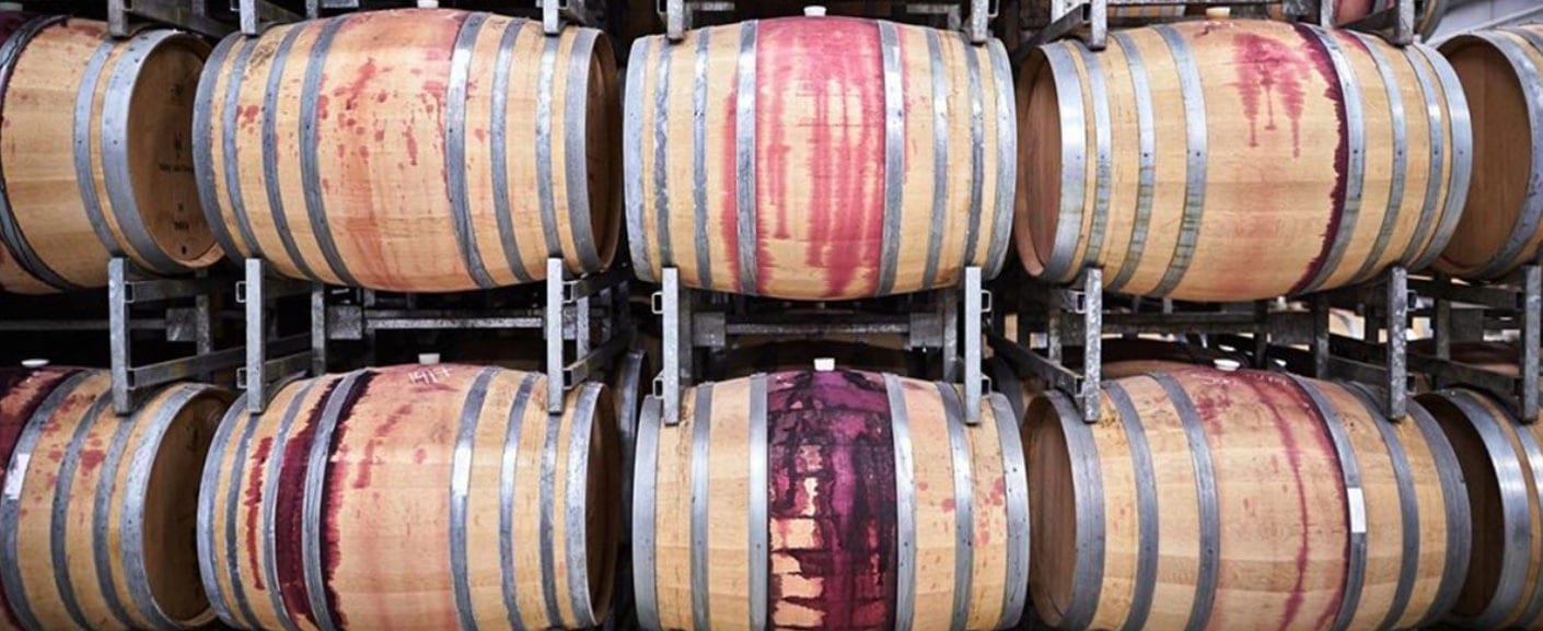 yabby Lake vineyard - barrels in winery